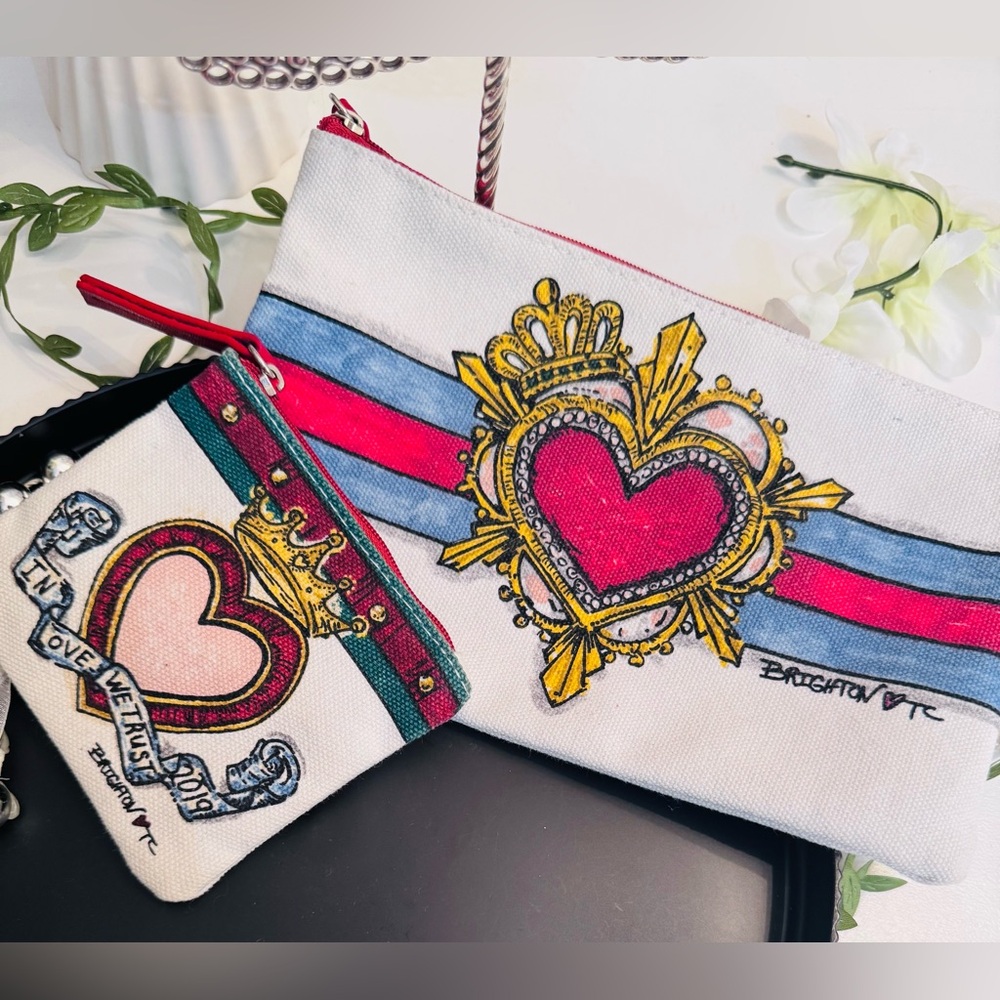 Brighton in Love We Trust Heart Design Pouch Set